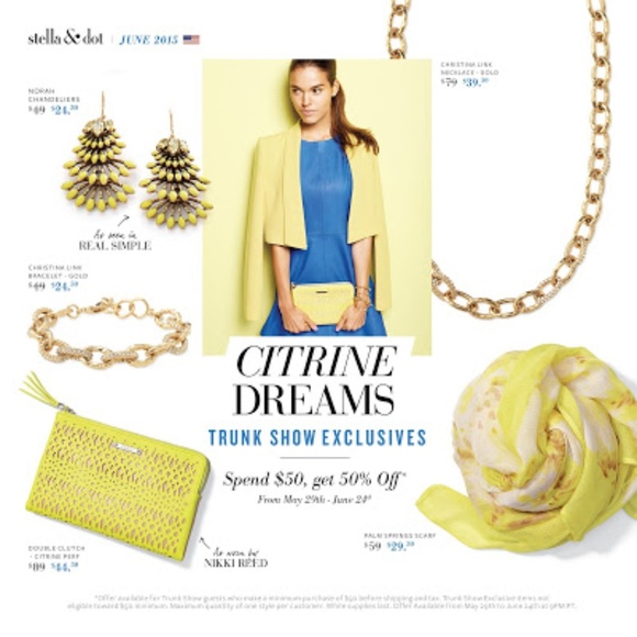 ::S&D🌝Citrine Norah ColorPOP Chandelier Earrings - Picture 6 of 6